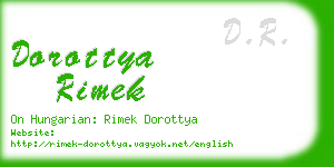 dorottya rimek business card